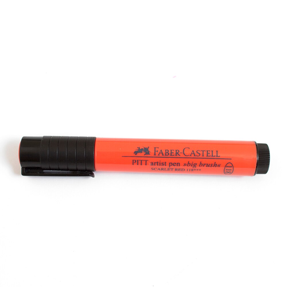 Faber Castell, Pitt, Artist, Big, Brush Pen, Scarlet Red